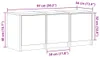 vidaXL TV-Schrank LED Schwarz 97x34x40 cm Holzwerkstoff Produktbild-Vorschau 8