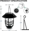 2 Stück Solar Pendelleuchten Outdoor Flackernde Flamme Produktbild-Vorschau 6