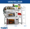DanDiBo Ripiano regolabile per microonde in acciaio inox a Anteprima dell’immagine prodotto 2