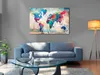 Italienischer Leinwand Leinwandbild - World Map: Colourful Produktbild-Vorschau 5