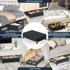 2er Pack Unterbettkommode Schwarz Unterbettbox Unterbett Produktbild-Vorschau 12