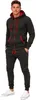 Herren Freizeitanzug Jogginganzug Sweatwear 704   Antra-Rot Produktbild-Vorschau 1
