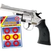 Pistole Denver Chrom 22 cm Western-Colt mit 144 Schuss Munition Spielzeug-Revolver Kostüm-Zubehör Kinder-Spielzeug Cowboy Wilder Westen Western Fasching Karneval Mottoparty Kinderfasching Produktbild-Vorschau