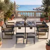 Flieks Rattan Gartenlounge-Set 6 Sitzer, Gartenmöbelset Produktbild-Vorschau 2