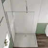 Duschspa Walk-In Dusche 130x200cm Glanzverchromt Duschwand Produktbild-Vorschau 3