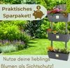 2er Set 3 Pflanzkübel mit Sichtschutz Pflanzkübel 100cm Produktbild-Vorschau 7