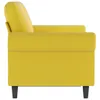 The Living Store 2-Sitzer-Sofa Gelb 120 cm Samt Produktbild-Vorschau 5