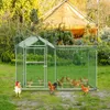 LZQ Outdoor Hühnerstall Hühnerhaus Dach Geflügelstall Produktbild-Vorschau 13