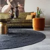 Mrcarpet Tapis de jute rond noir 200 cm Voir les images du produit 8