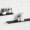 vidaXL Étagère 4 pcs Noir 100 x 10 x 1,5 cm Bois composite Voir les images du produit 4