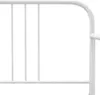 vidaXL Ausziehsofa Bettgestell Weiß Metall 90x200 cm Produktbild-Vorschau 9