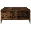 vidaXL Konferenčný stolík Smoked Oak 80x80x36,5 cm odvodený Náhľad obrázku produktu 5