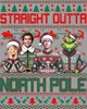 Straight Outta North Pole Ugly Xmas Sweater Weihnachtsfilme Produktbild-Vorschau 3
