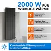BELVIT Elektroheizkörper 2000 W Mattschwarz mit Smart WLAN Produktbild-Vorschau 4