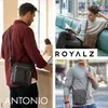 ROYALZ "Antonio" Herren Umhängetasche Leder klein – Produktbild-Vorschau 6
