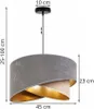 Light-Home Milan Lampshade Pendant Lamp - Stropné svietidlo Náhľad obrázku produktu 7