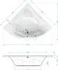 Calmwaters® Eckbadewanne 140x140 cm mit Sitz, Acrylwanne Produktbild-Vorschau 5