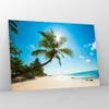 Bilder auf glas - Strand Palme Meer - 100x70cm - Glasbilder Produktbild-Vorschau 4