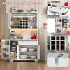 Flieks mobile alto da cucina con ante in vetro, mobile da Anteprima dell’immagine prodotto 7