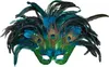 Wunderschöne Pfauen-Federmaske für Damen Karneval in Produktbild-Vorschau 2