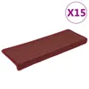 vidaXL Stufenmatten 15 Stk. 65x21x4 cm Bordeaux Produktbild-Vorschau 1