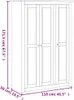vidaXL Kleiderschrank 3-Türig 118×50×171,5 cm Kiefer Panama Produktbild-Vorschau 18