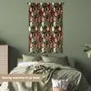 MuchoWow® Wandteppich Wandbehang Blumen - Rosen - Muster Produktbild-Vorschau 4