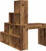 Biurko Narożne Z Półką Stare Drewno 101,5 X 149,5 X 149,5 Podgląd zdjęcia produktu 5