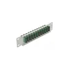 DeLOCK 10″ LWL Patchpanel 12 Port SC Duplex grün 1 HE grau, Produktbild-Vorschau 1