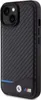 BMW Leder Carbon Blue Line - iPhone 15 Hlle (Schwarz) Produktbild-Vorschau 2
