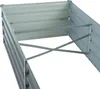 Metall Blumenbeet Hochbeet 320x80x77 cm Grau Pflanzbeet Produktbild-Vorschau 3