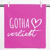 Huuraa Kissenbezug Gotha verliebt 40x40cm Fuchsia Baumwolle Produktbild-Vorschau 1