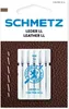 A package of sewing machine needles for leather, with the brand name Schmetz prominently displayed. Náhled obrázku produktu