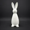 Keramik Hase stehend 20cm – Moderne Osterdekoration, Weiß Produktbild-Vorschau 3