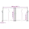 vidaXL Seitenmarkise Ausziehbar Terrakottarot 100x1000 cm Produktbild-Vorschau 8