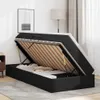 vidaXL Aufbewahrungsbett mit Matratze Schwarz 90 x 200 cm Produktbild-Vorschau 4