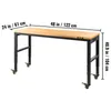Banco da lavoro VEVOR, regolabile in altezza, 122 cm L x 61 Anteprima dell’immagine prodotto 8