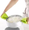 4 Paar Silikon-Kochgriffe Ofenhandschuhe Topflappen für Produktbild-Vorschau 7