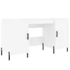 vidaXL Bureau blanc 140x50x75 cm bois composite Voir les images du produit 1
