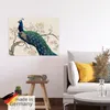 ARTland Poster Pfau & Blüten II Größe: 120x90 cm Produktbild-Vorschau 5