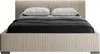 A bed with pillows and bedding, shown from the front. Produktbild-Vorschau