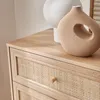Cassettiera effetto legno e canna a 6 cassetti, Marrone Anteprima dell’immagine prodotto 4