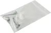 A clear shot of screws and wall anchors inside a plastic bag. Produktbild-Vorschau