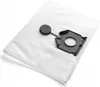 A white vacuum cleaner bag with a black plastic attachment. Náhľad obrázku produktu