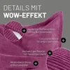Lumaland Sitzsack Classic XXL, Czerwony, Tkanina, Styropian Podgląd zdjęcia produktu 4