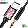 1m schwarz - USB-C auf AUX 3,5mm stecker Klinke Audio kabel Produktbild-Vorschau 1
