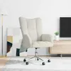 relaxačné kreslo vidaXL Cream White Velvet Náhľad obrázku produktu 9