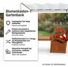 Mucola Gartenbank mit Blumenkästen Holzbank Holz Garten Produktbild-Vorschau 11