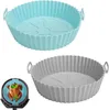 2 Stück Silikonform für Heißluftfritteuse Air Fryer Liners Produktbild-Vorschau 1