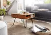 WOHNLING Couchtisch 60x60x40 cm Akazie Massivholz / Metall Produktbild-Vorschau 2